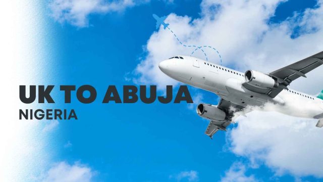 "Passenger boarding UK to Abuja Nigeria flight – FlyBritannia deals" "London to Abuja direct flight with affordable airfare tickets" "Manchester to Abuja cheap flights – FlyBritannia travel offers" "Abuja Nigeria airport arrival – UK to Abuja flight deal"