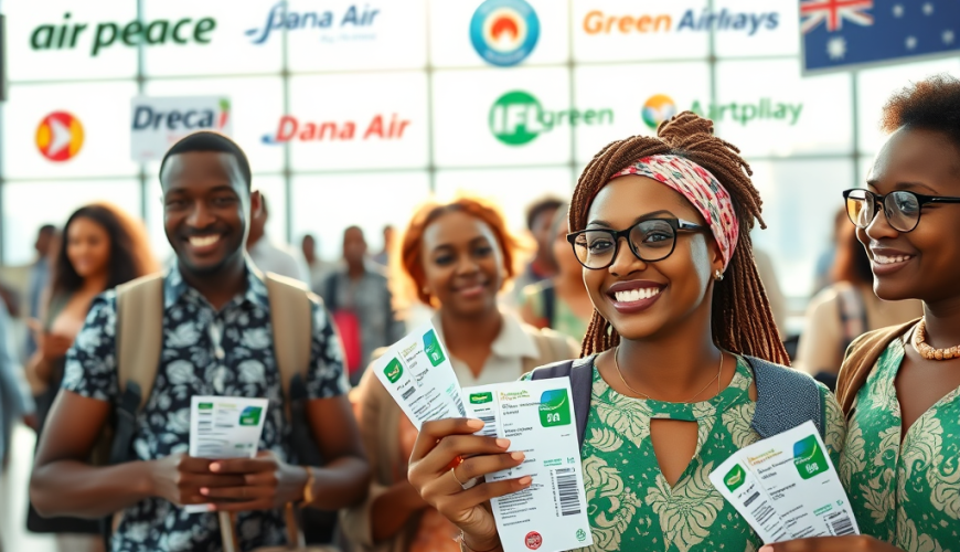 Air Peace airplane on runway – cheap airline in Nigeria