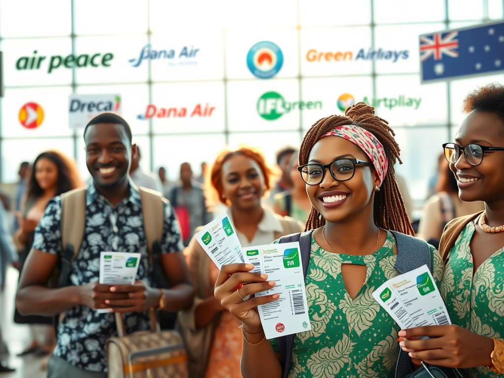 Air Peace airplane on runway – cheap airline in Nigeria